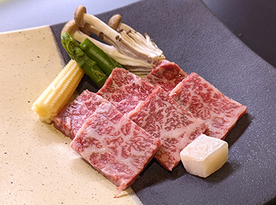 福島牛陶板焼き
